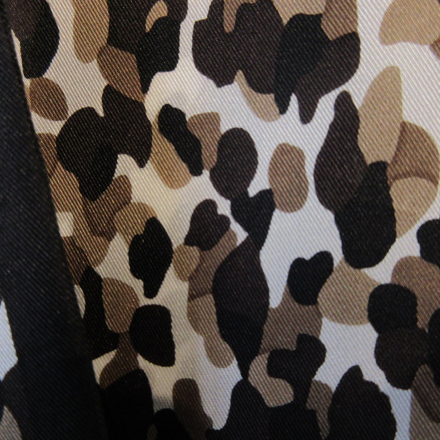 Animal Print 2 Ply Silk Scarf - Long - 5387