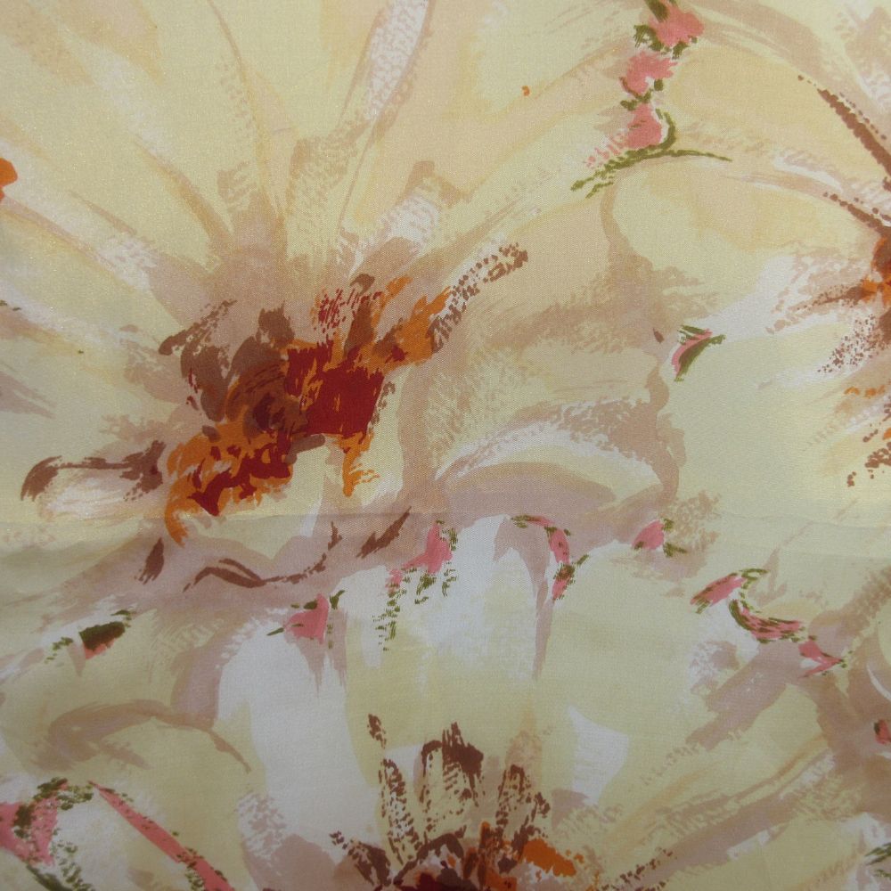 Bill Blass Floral Silk Scarf - Long - 5389