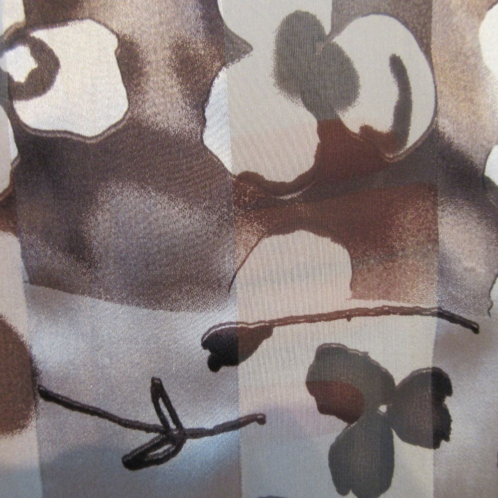 Bill Blass Designer Floral Silk Scarf - Long - 5391