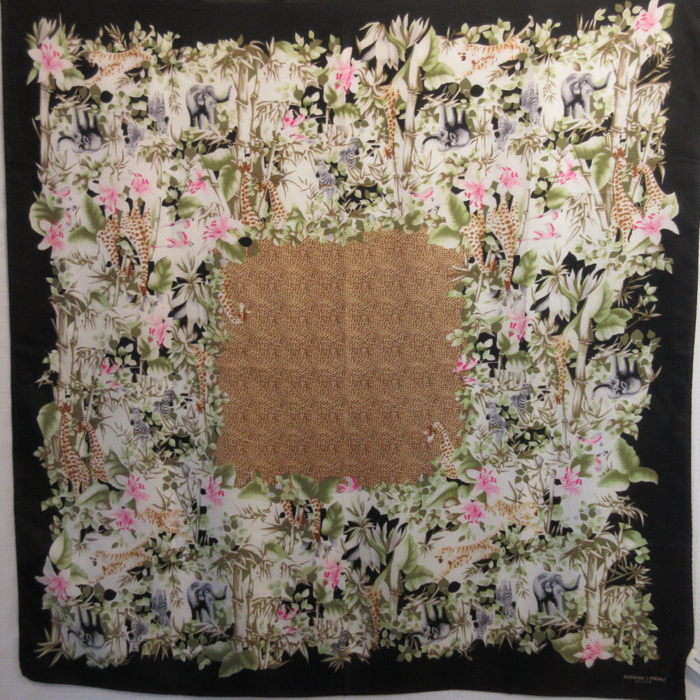 ADRIENNE LANDAU Silk Scarf - Square - 5304