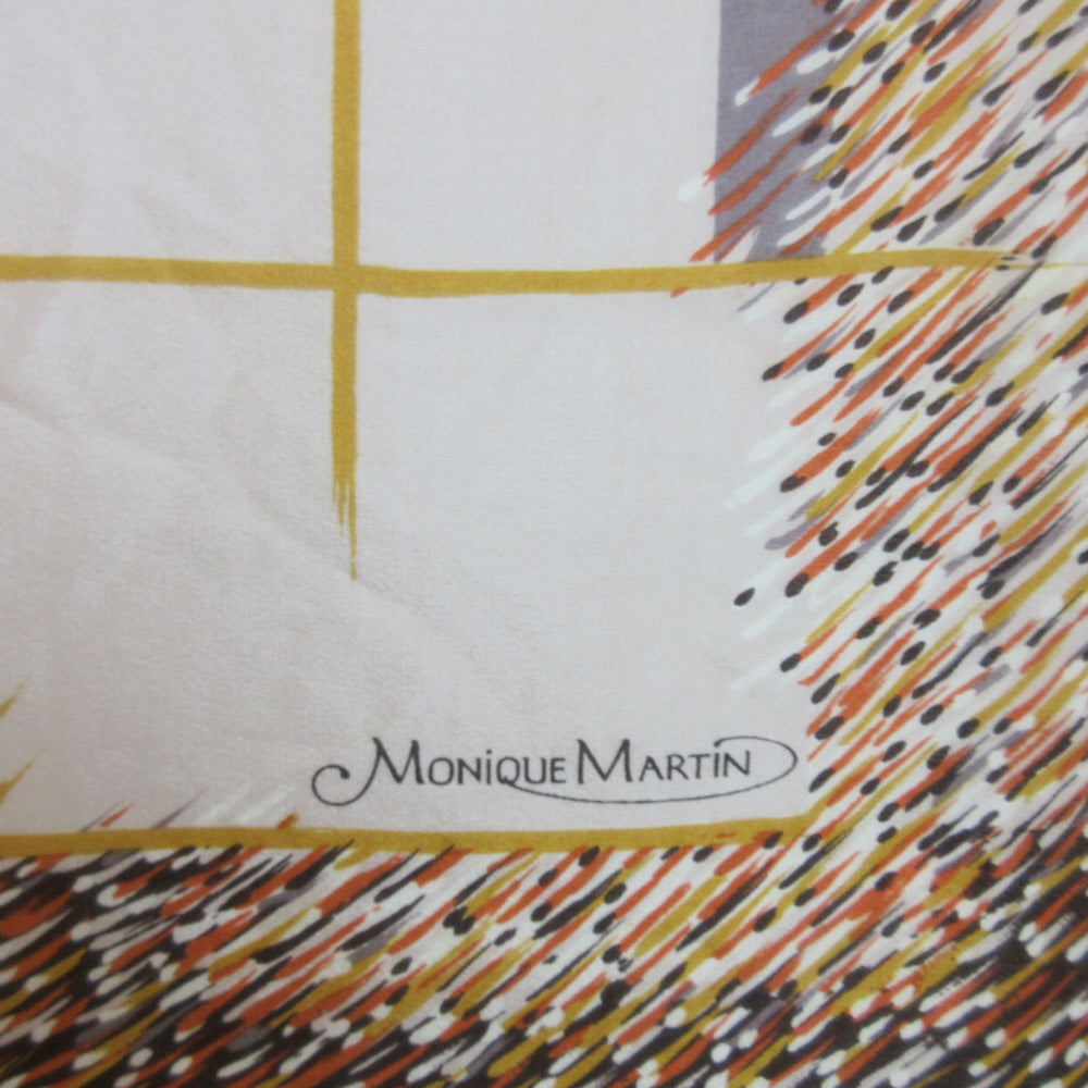 Monique Martin Abstract Silk Scarf - Square - 5394
