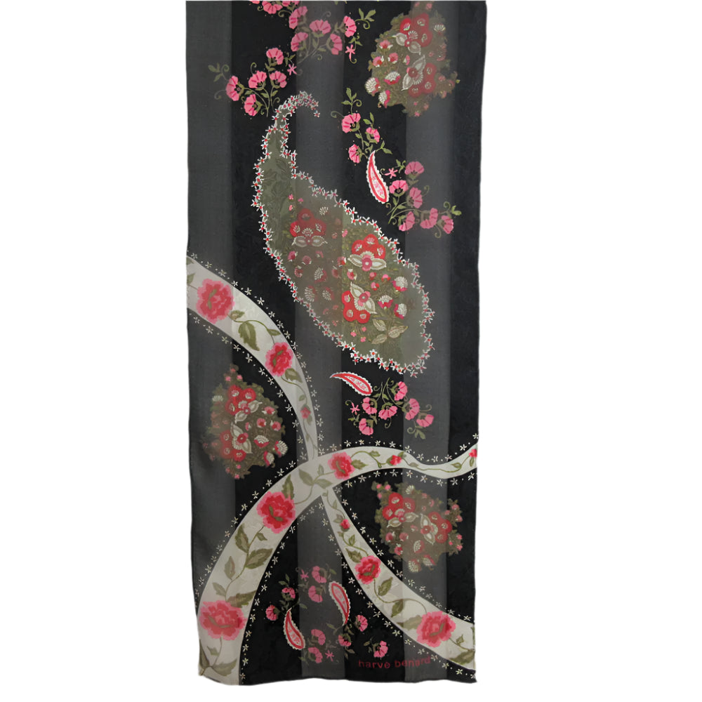 Harve Benard Floral Paisley Silk Scarf - Long - 5399