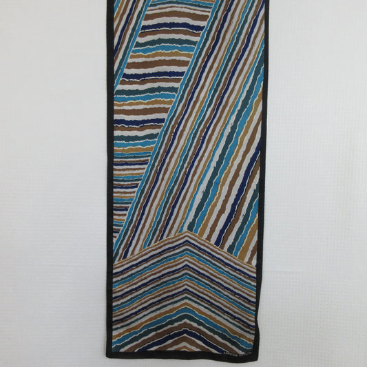 Adrienne Vittadini Geometric Silk Scarf - Long (As Is) - 5400