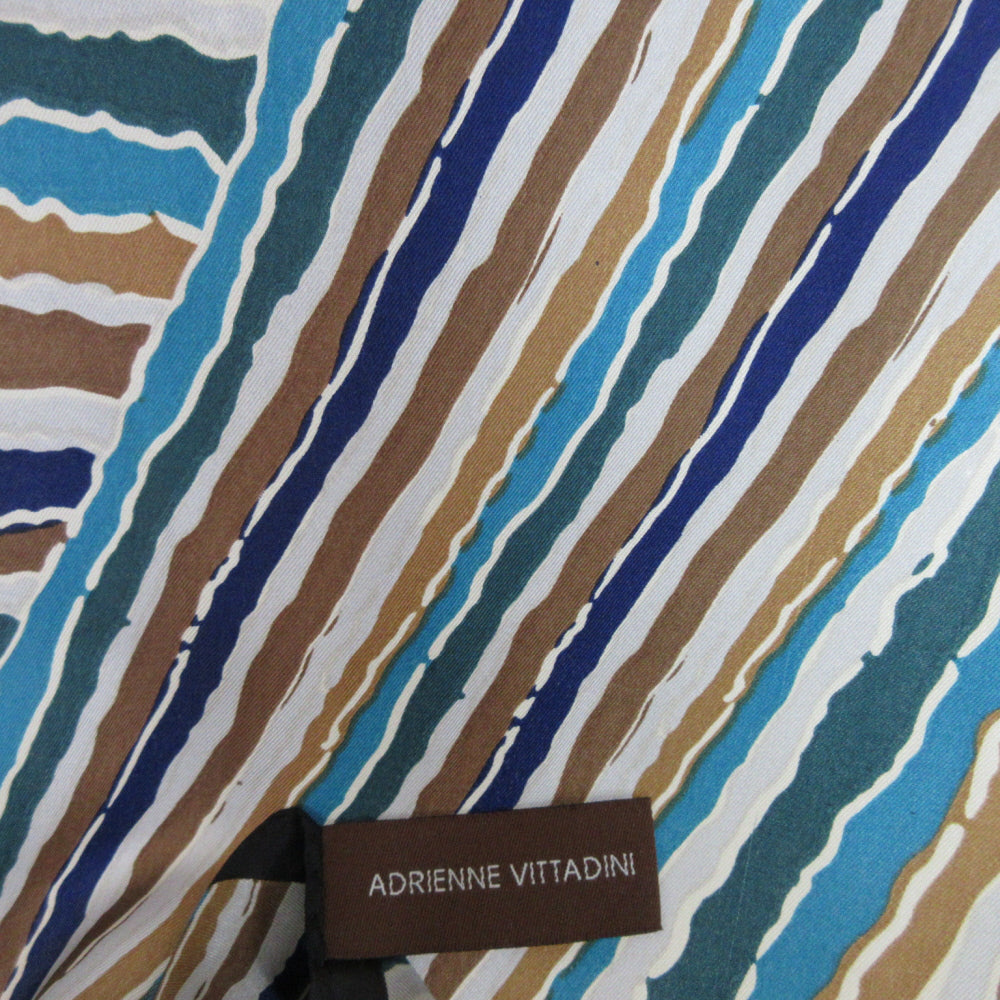 Adrienne Vittadini Geometric Silk Scarf - Long (As Is) - 5400