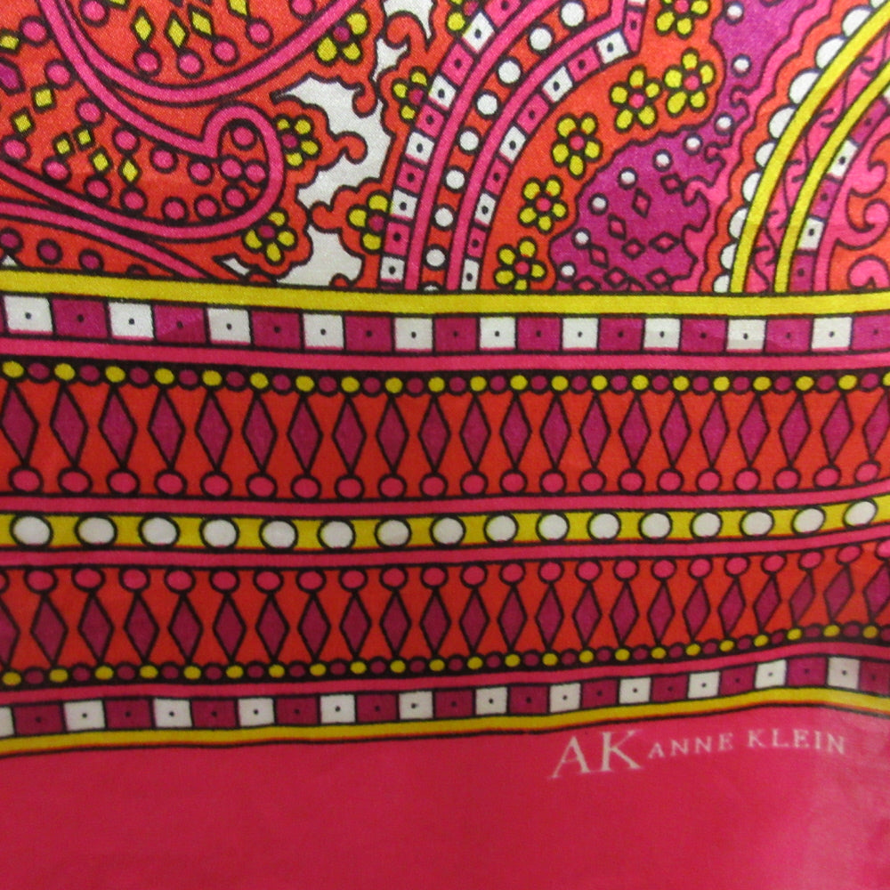 Anne Klein Designer Paisley Silk Scarf - Long - 5531