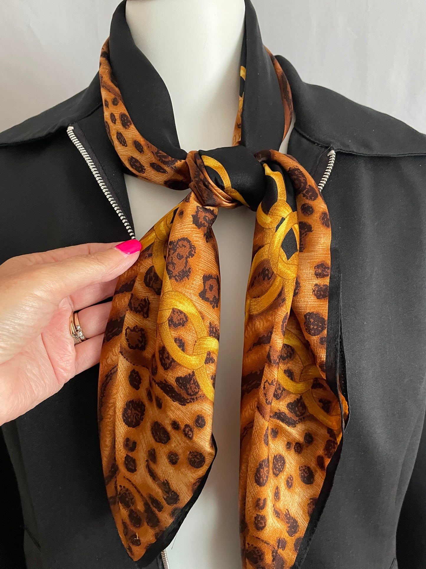 Anne Klein Designer Silk Scarf - Square - 4832