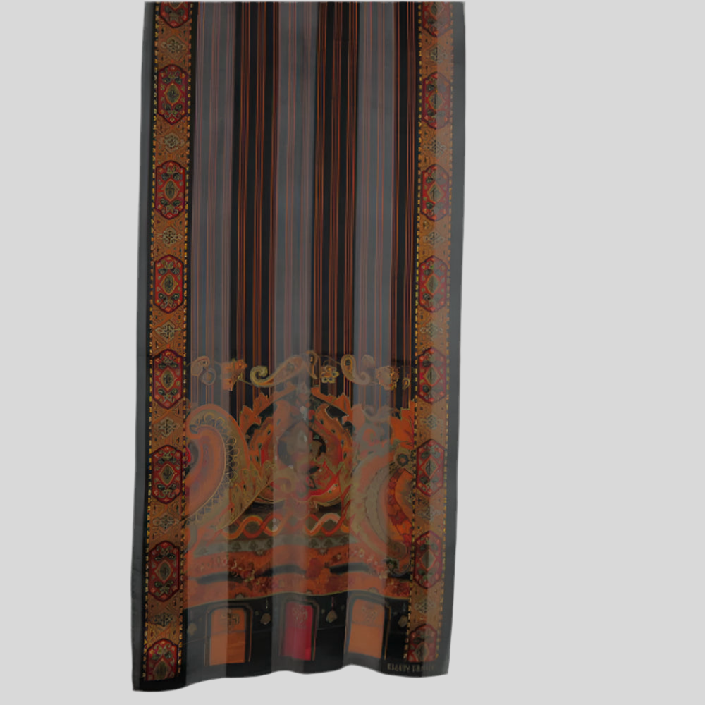 Ellen Tracy Paisley Abstract Silk Scarf - Long – 2662