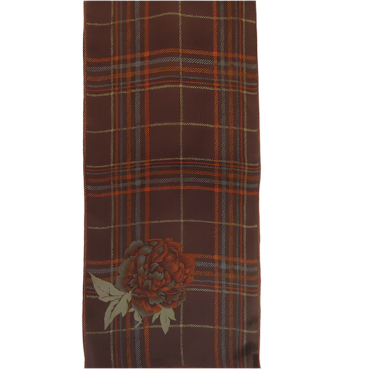Baars & Beards Vintage Designer Floral Silk Scarf - Long - 5319
