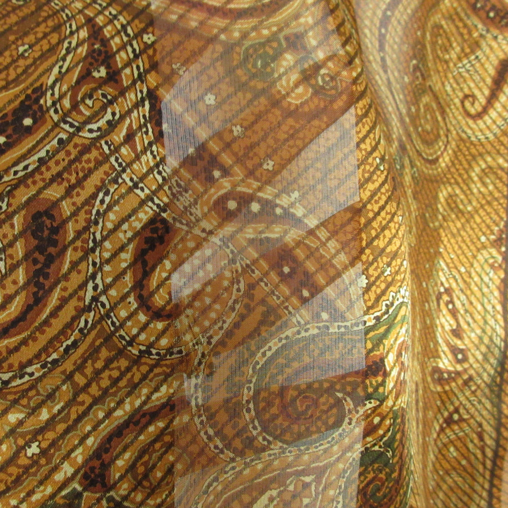 Liz Claiborne Designer Paisley Silk Scarf - Long - 5535