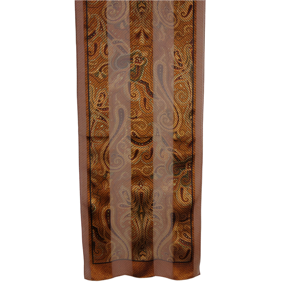 Liz Claiborne Designer Paisley Silk Scarf - Long - 5535
