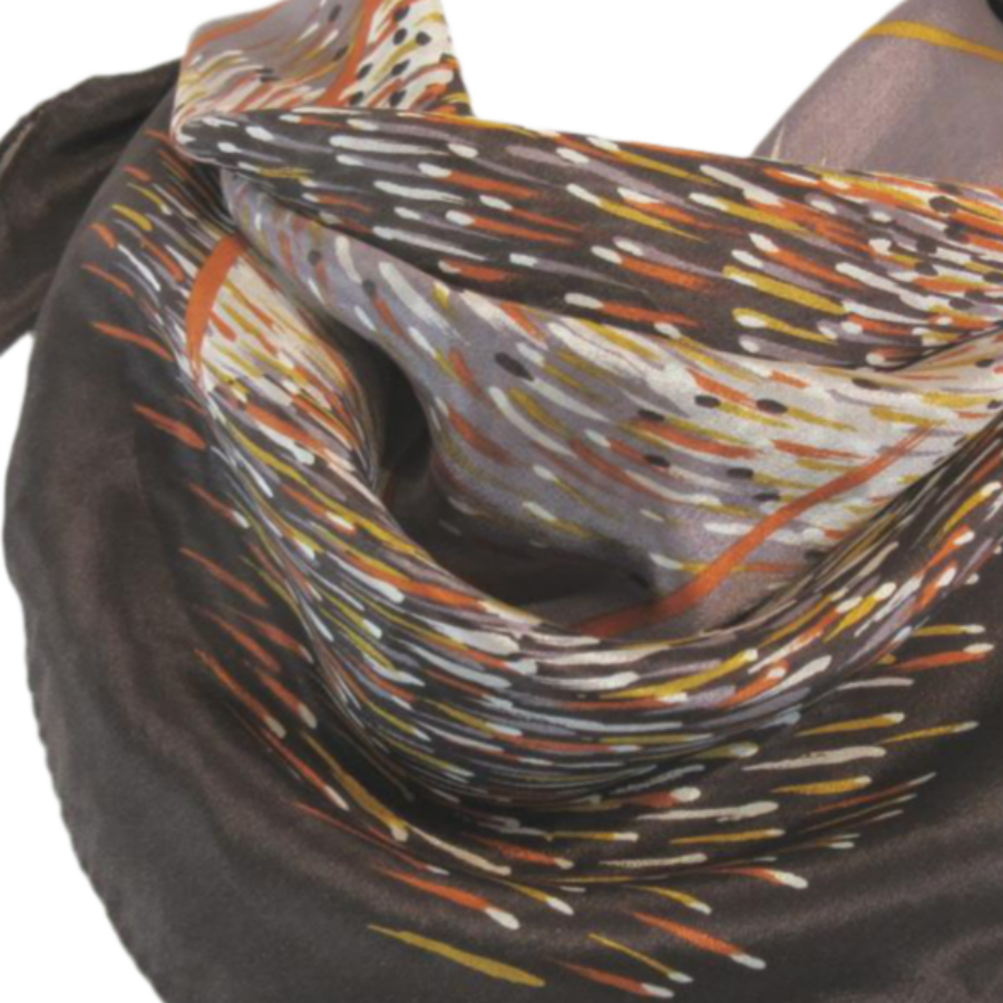 Monique Martin Abstract Silk Scarf - Square - 5394
