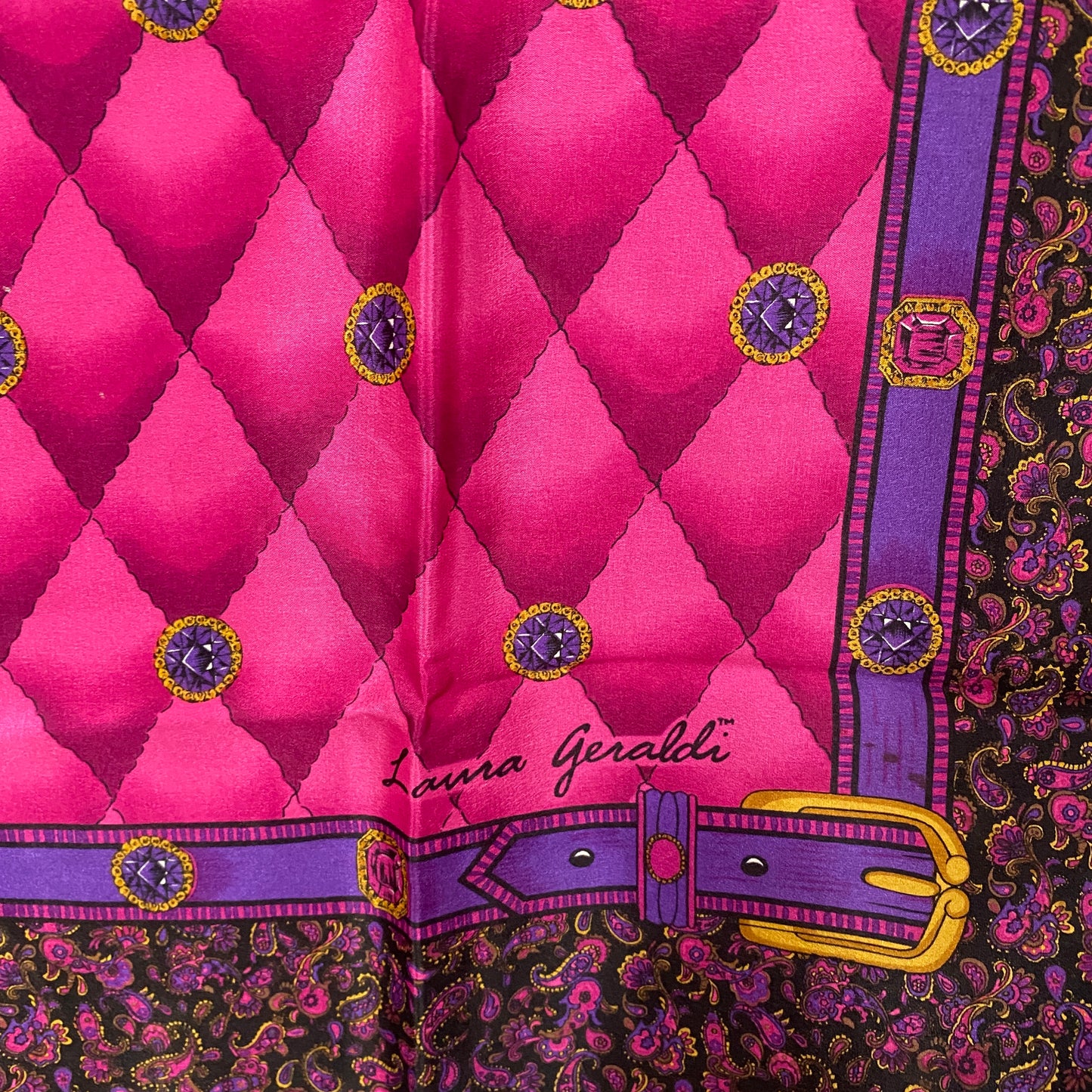 Laura Geraldi Designer Silk Scarf - Square – 1363