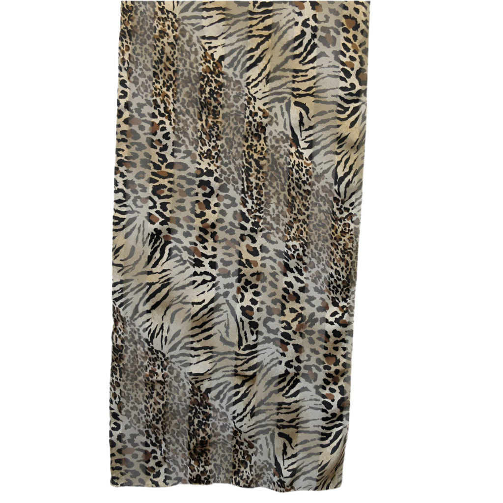 Animal Print Polyester Scarf - Long - 5268