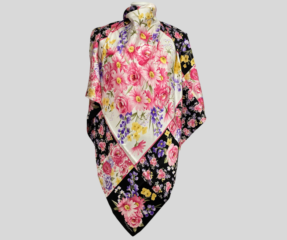 Adrienne Landau Designer Silk Scarf - Square - 5524