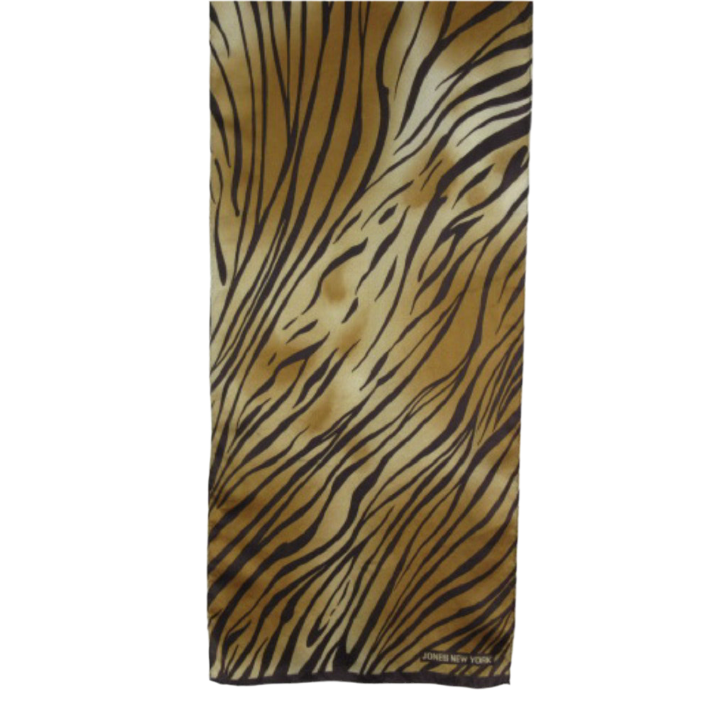 Jones New York Tiger Silk Scarf - Long - 1714