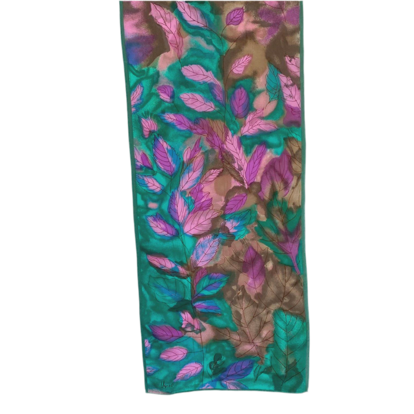 Vera Neumann Foliage Art Silk Scarf - Long – 5131