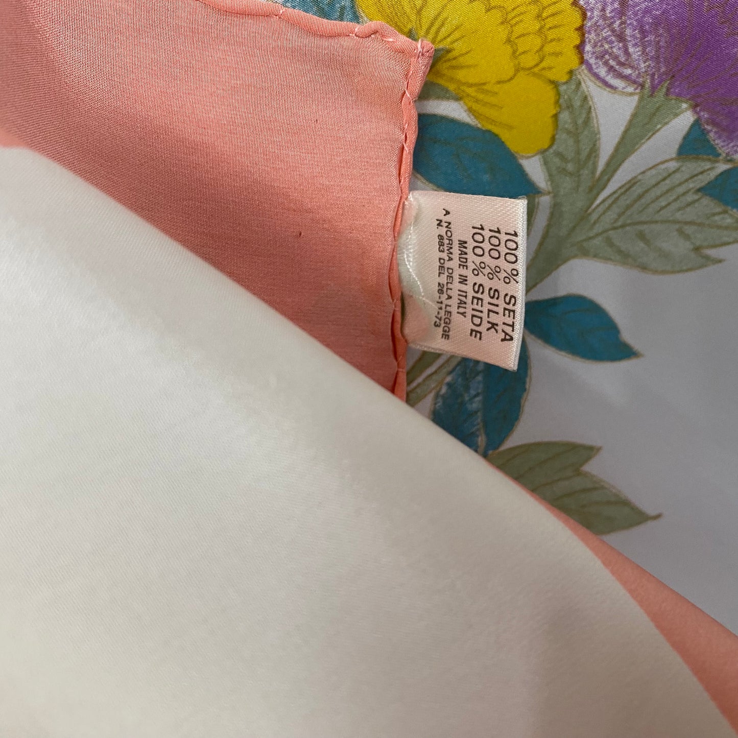 Mirta del Pineto Floral Silk Scarf - Square – 5032