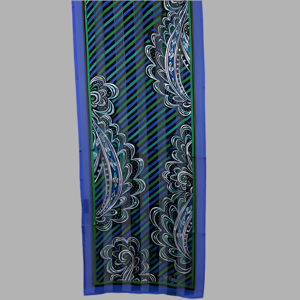 Bob Mackie Designer Silk Scarf - Long - 4733