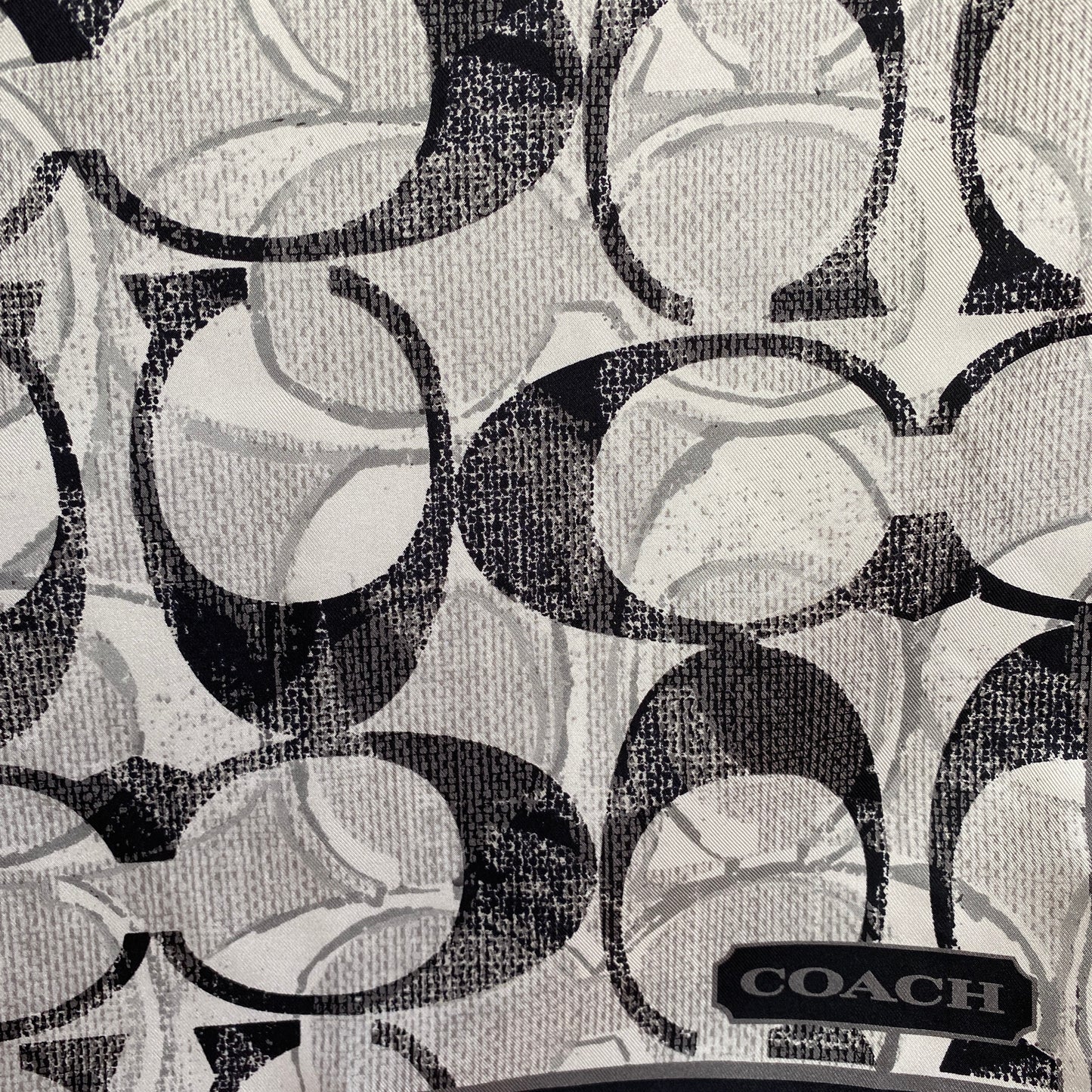 Coach Designer Logo Silk Scarf NWT - Square - 5459