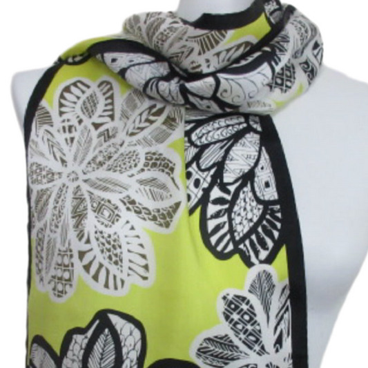 Adrienne Vittadini Silk Scarf - Long - 4084