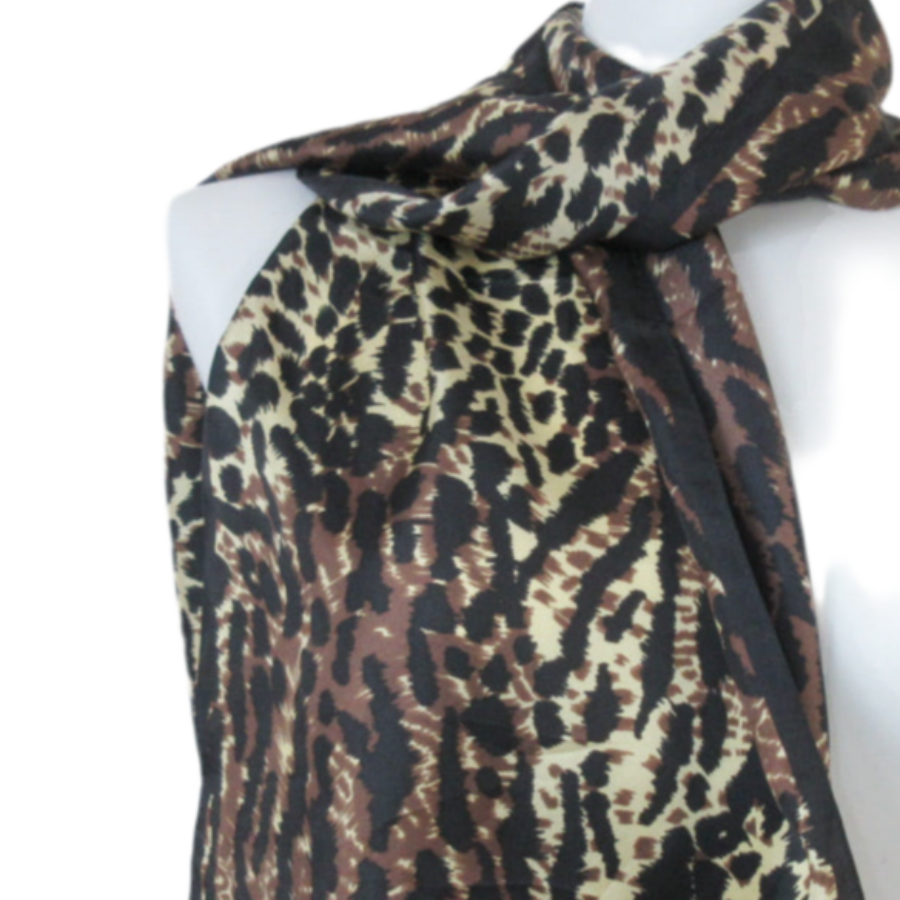 Adrienne Landau Designer Silk Scarf - Long - 5438