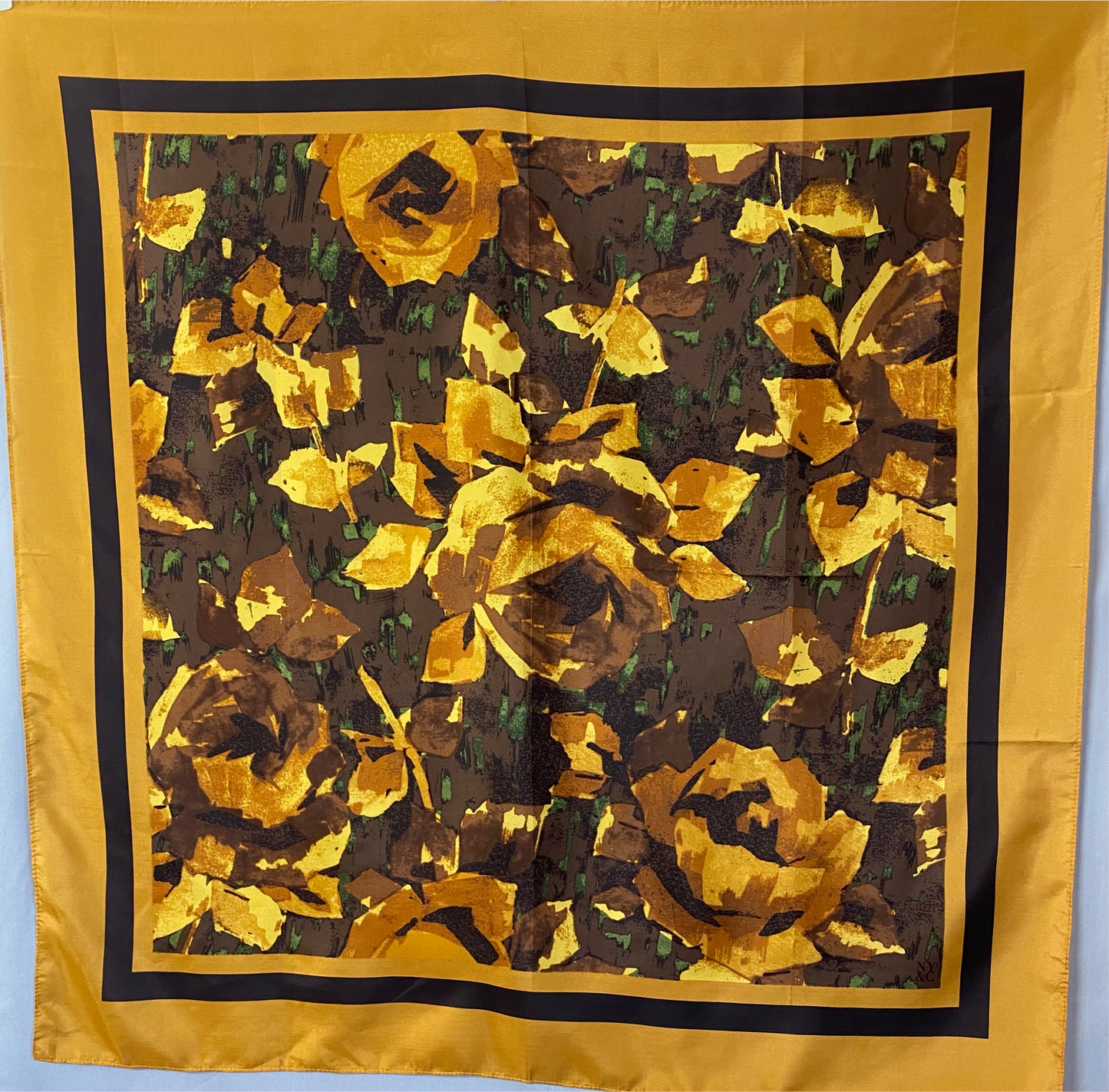 NY & CO Designer Floral Art Silk Scarf - Square – 4952