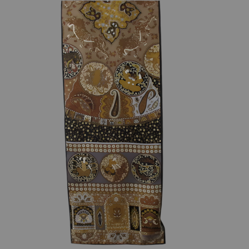 Adrienne Landau Art Floral Paisley Silk Scarf - Long - 4539