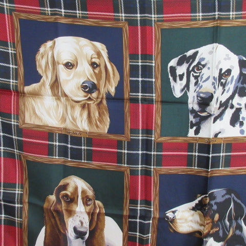 ECHO Silk Scarf Dog Portraits - Square - 5602