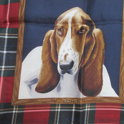 ECHO Silk Scarf Dog Portraits - Square - 5602