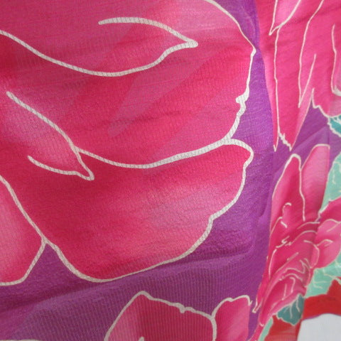 OSCAR DE LA RENTA Silk Scarf - Floral - 31" Square - 5615