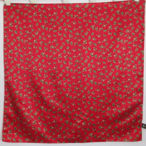 Echo Christmas Holly Silk Scarf - Square – 5554