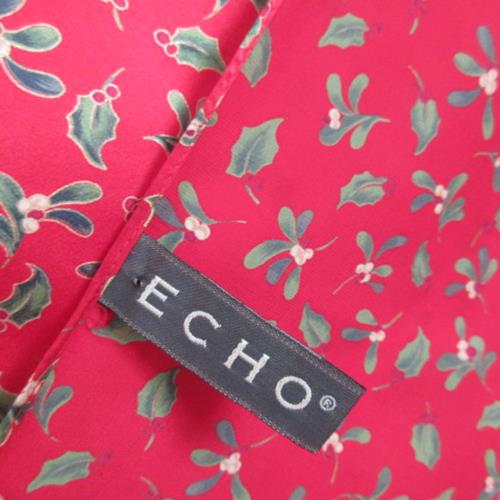 Echo Christmas Holly Silk Scarf - Square – 5554