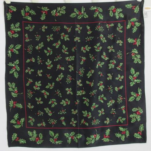 Talbots Christmas Holly Silk Scarf - 21" Square – 5558