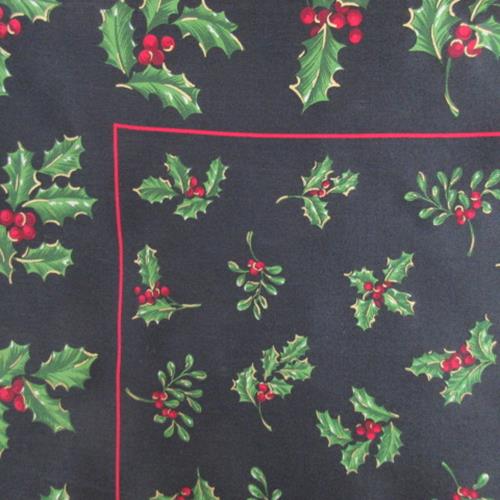 Talbots Christmas Holly Silk Scarf - 21" Square – 5558