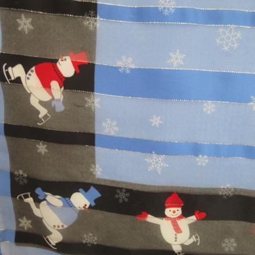 Snowman Christmas Polyester Scarf - Square - 5555