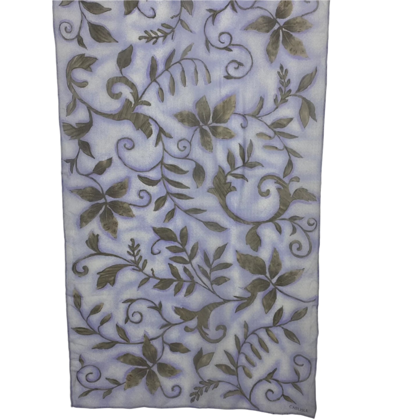 Decorative fabric with floral pattern on a white background