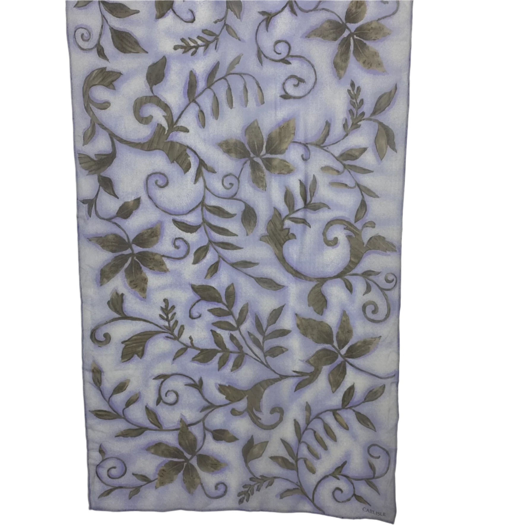 Decorative fabric with floral pattern on a white background