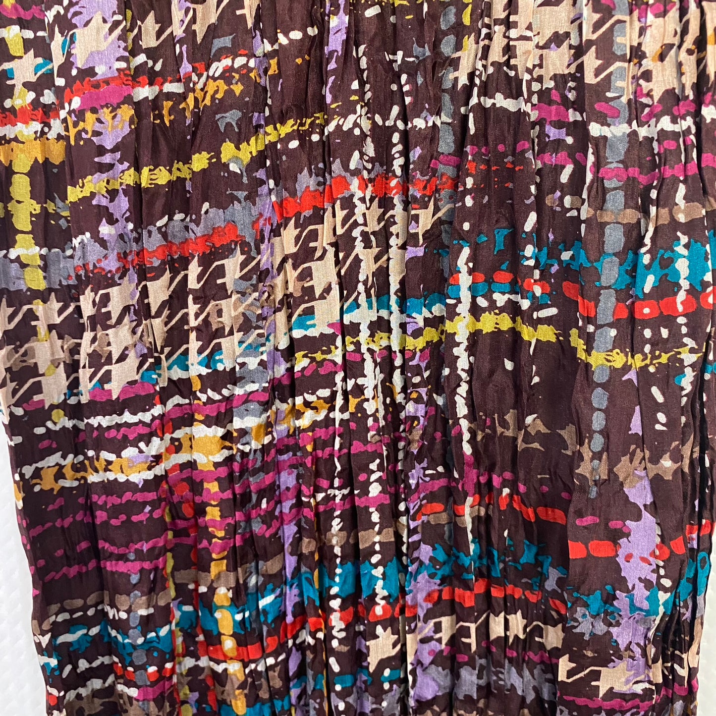 Fraas 2 Ply Crinkle Abstract Silk Scarf - Long – 4897