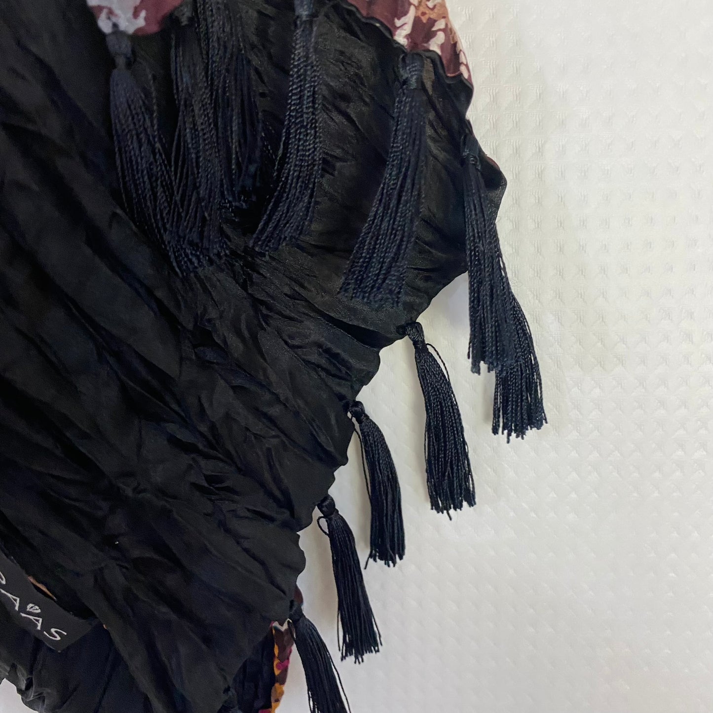 Fraas 2 Ply Crinkle Abstract Silk Scarf - Long – 4897