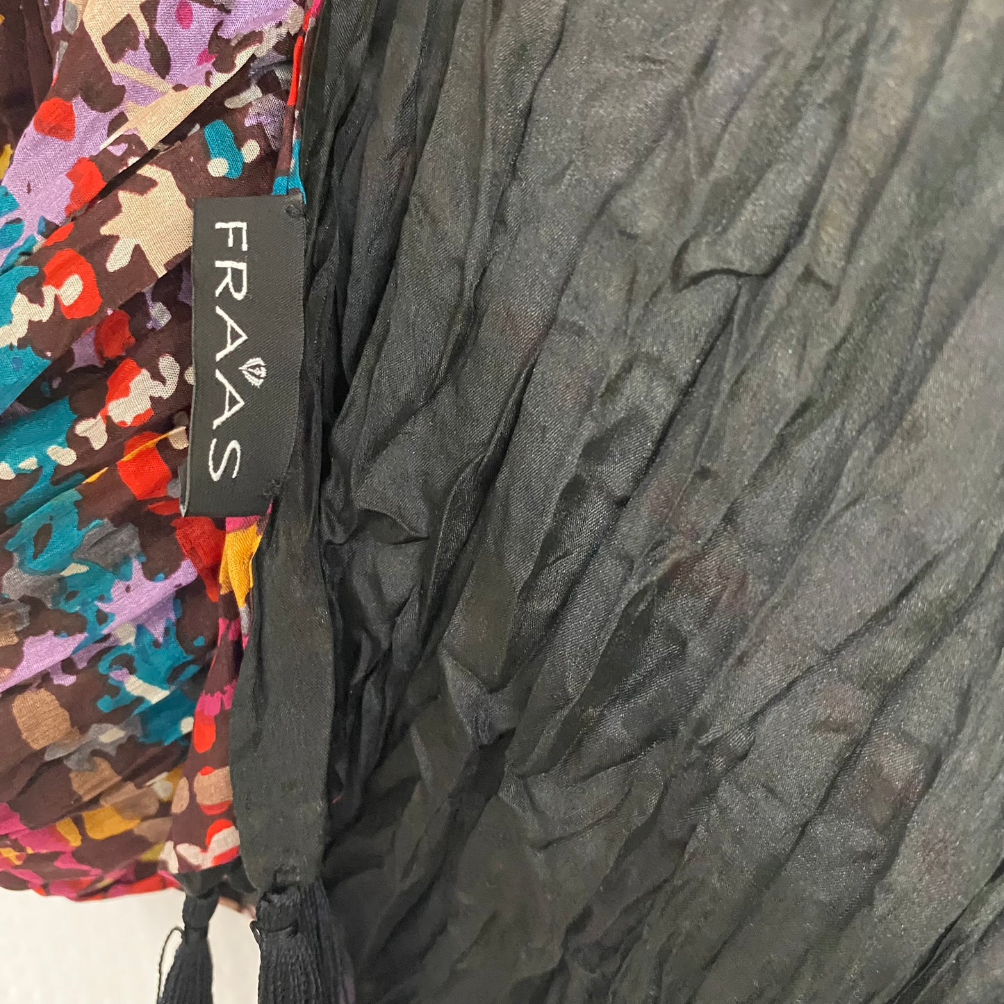 Fraas 2 Ply Crinkle Abstract Silk Scarf - Long – 4897