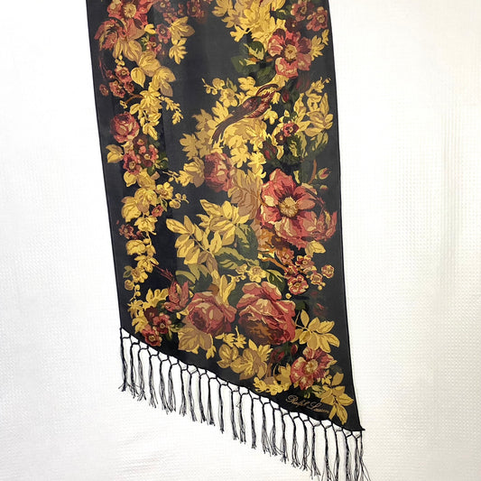 Ralph Lauren Floral Silk Scarf - Long – 4906