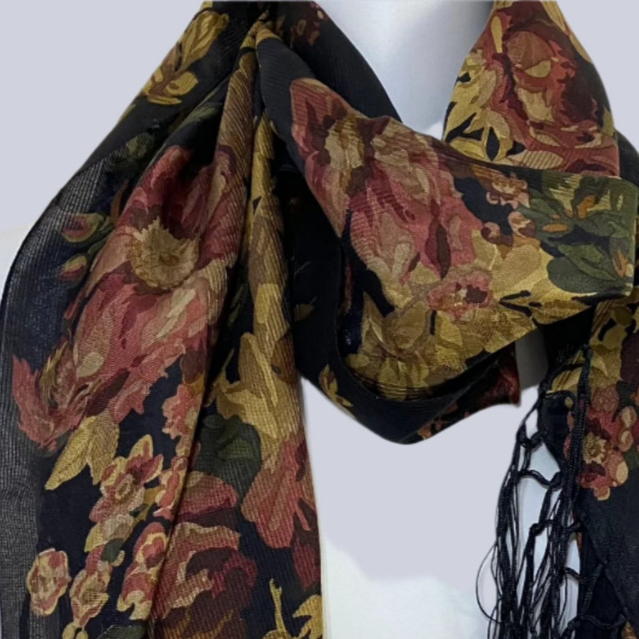 Ralph Lauren Floral Silk Scarf - Long – 4906
