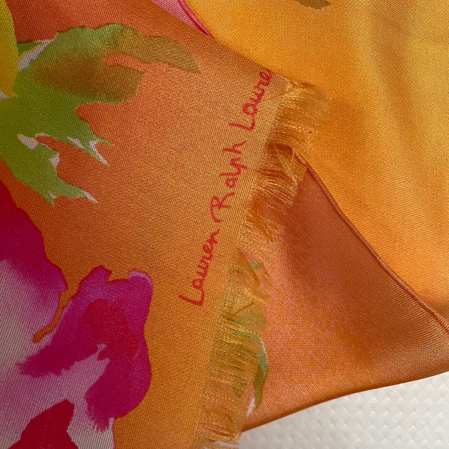 RALPH LAUREN Designer Silk Scarf - Long - 4919