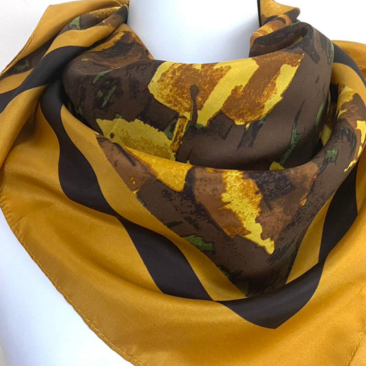 NY & CO Designer Floral Art Silk Scarf - Square – 4952