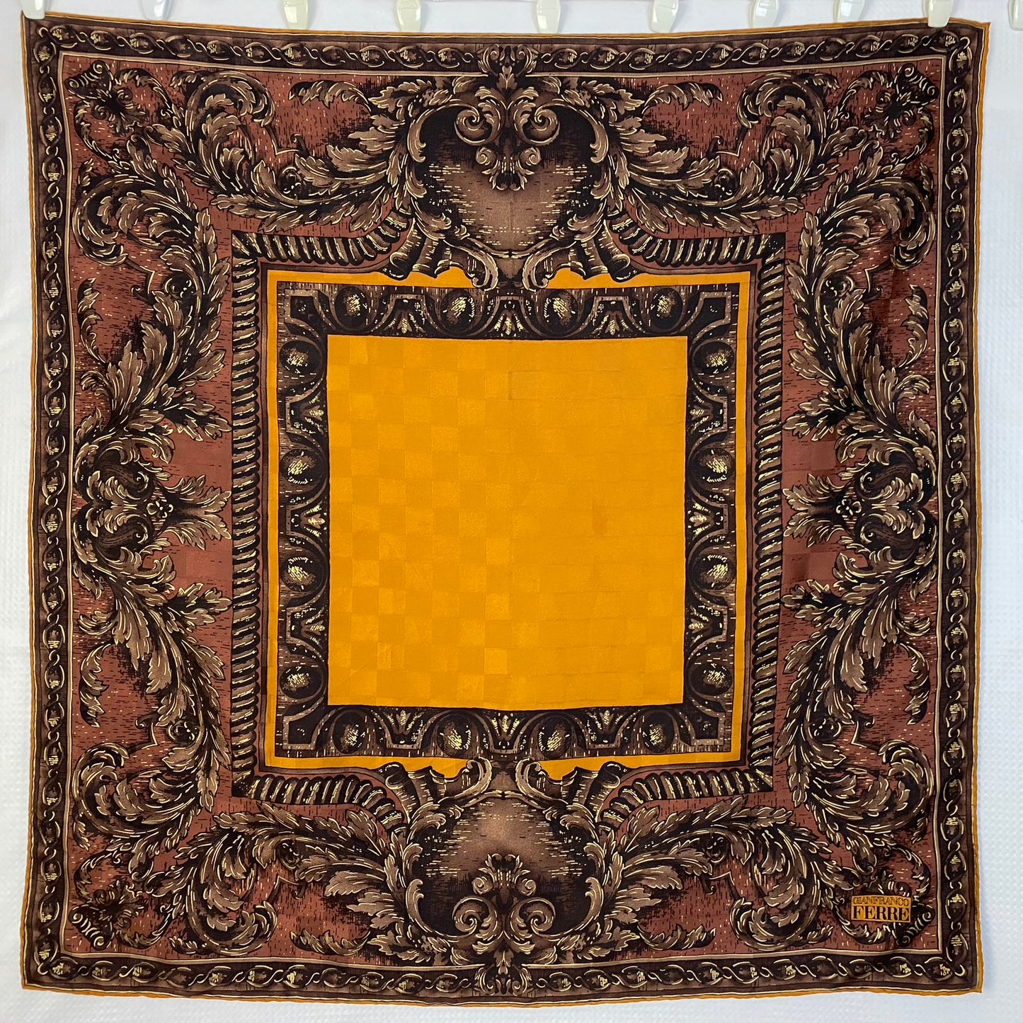 Gianfranco Ferre Designer Silk Scarf - Square – 4976