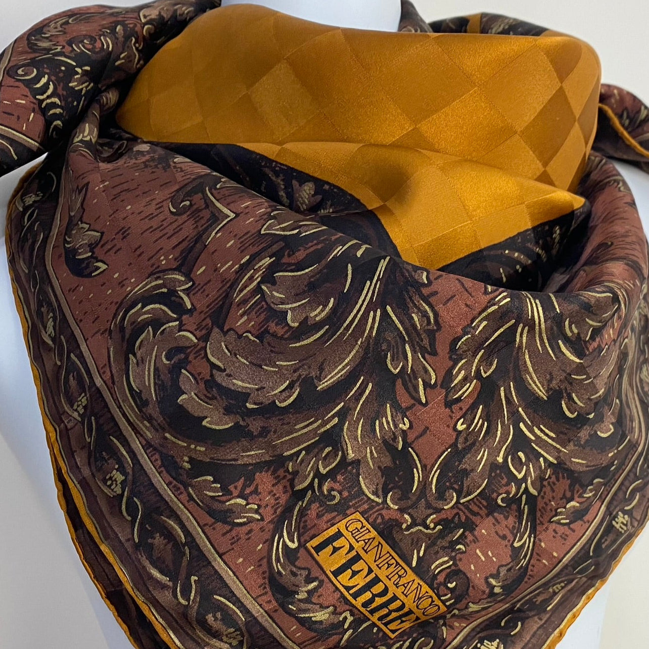 Gianfranco Ferre Designer Silk Scarf - Square – 4976