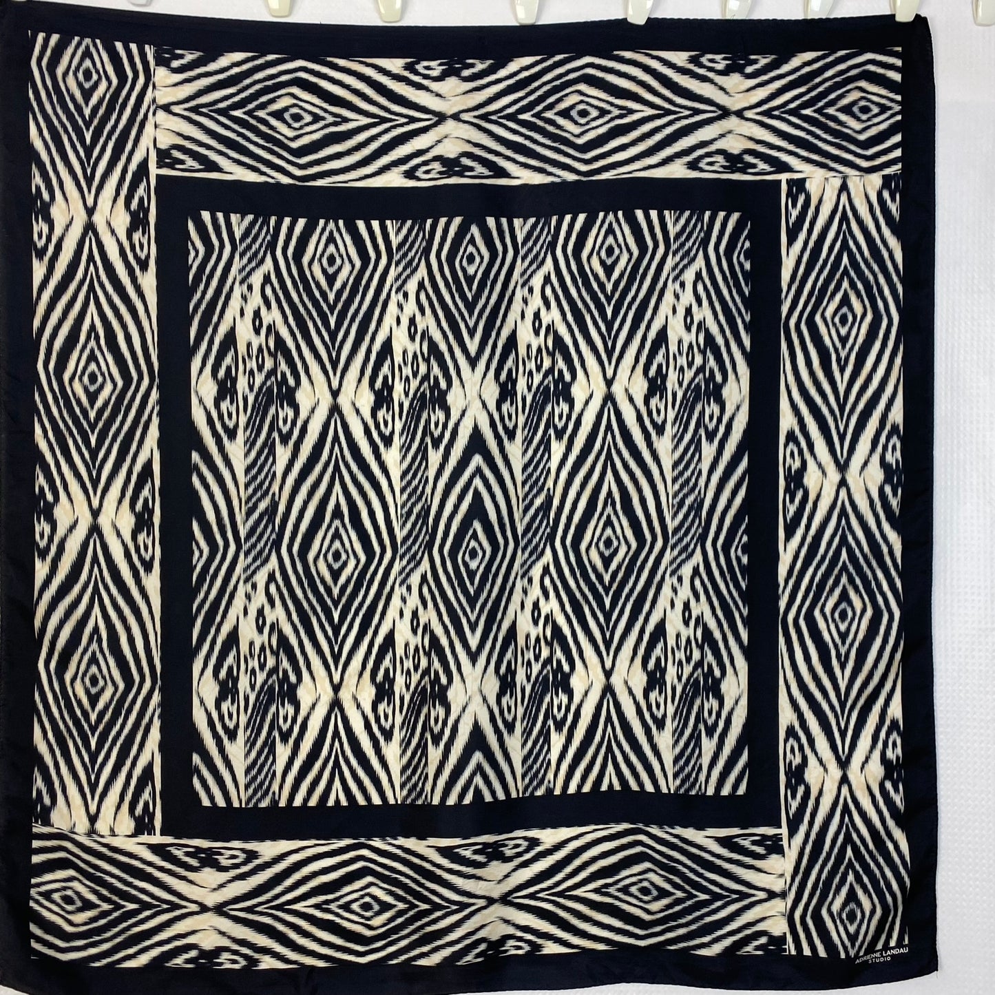 Adrienne Landau Animal Print Silk Scarf - 34" Square - 4973
