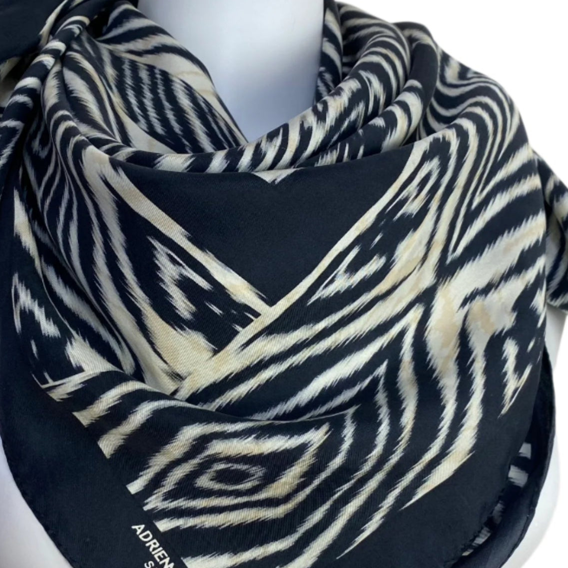 Adrienne Landau Animal Print Silk Scarf - 34" Square - 4973