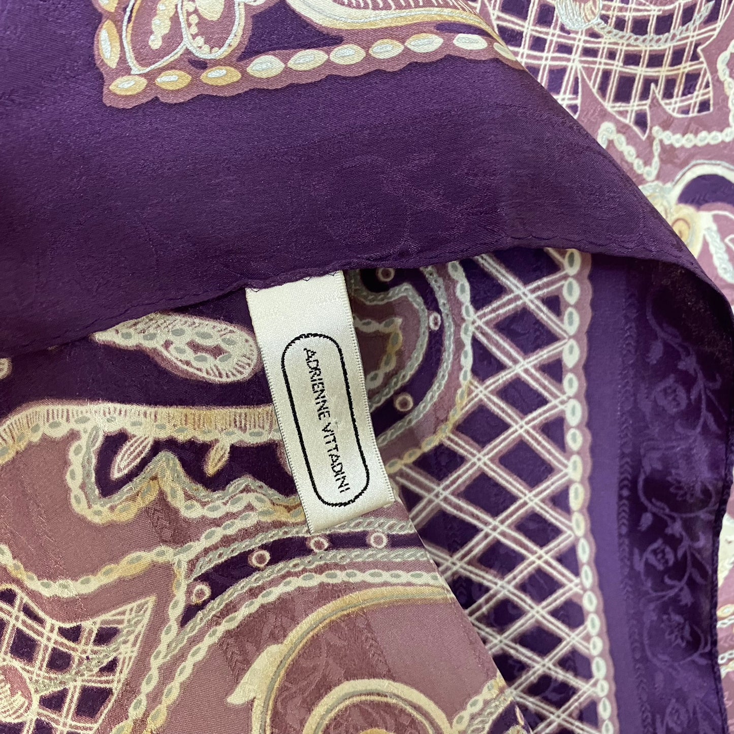 Adrienne Vittadini Silk Scarf - Square - 4971