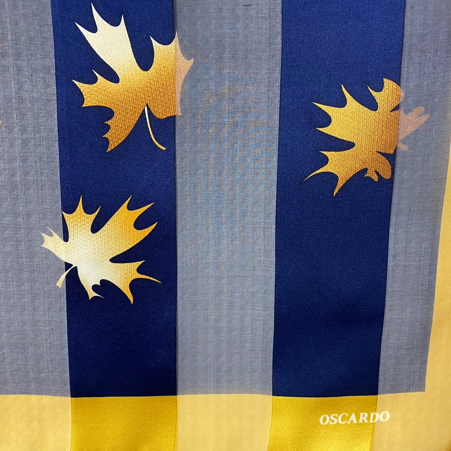Oscardo Maple Leaf Silk Scarf - Square - 4956